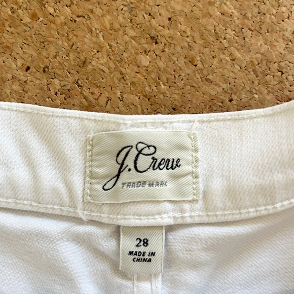 J Crew White Cutoff Denim Shorts 28 Women's Cotton Jean - Picture 2 of 5